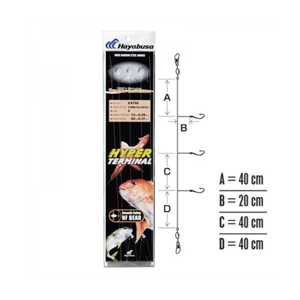 RIG  HAYABUSA DEEP FISHING  3 HOOKS